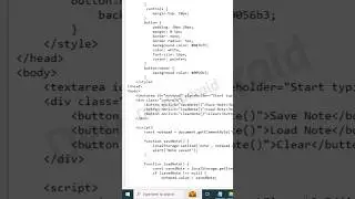 Make a Notepad App Using Just HTML & JS! 📒 