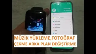 Bim Polo Smart Akıllı Saat Müzik Ekleme,Fotoğraf Çekme,Arka Plan Değiştirme