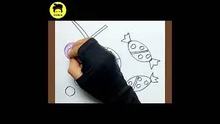 How To Draw Candy | Toffee Drawing | Logence Drawing #youtubeshorts #shorts #draw #drawingtutorial
