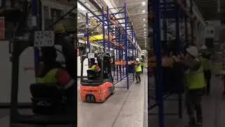 ТЕХНОВИК. Перемещение складских фронтальных стеллажей без полного разбора конструкции