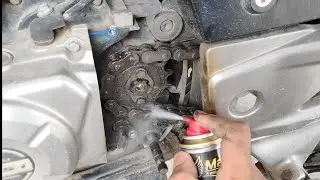 HOW TO CLEAN AND LUBE MOTORCYCLE CHAIN AND SPROCKET