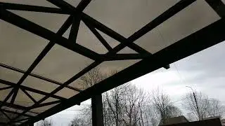 Навес односкатный-арочный