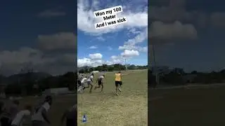 won a 100 meter again i still got it....hehe and i was sick.......