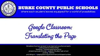Google Classroom ❙ Translation