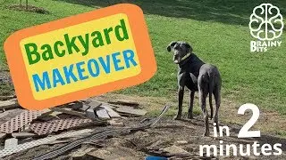 DIY Backyard Renovation!  From an Ugly, Falling apart HUGE DECK, to.....?