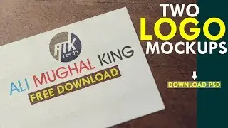 Download PSD Logo Mockups Free