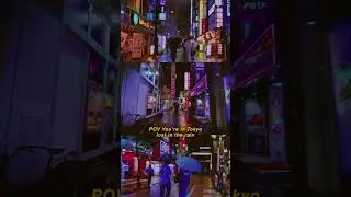 POV You’re in Tokyo lost in the rain