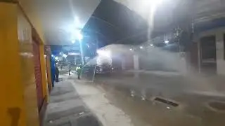 dia de lavar as ruas da minha cidade