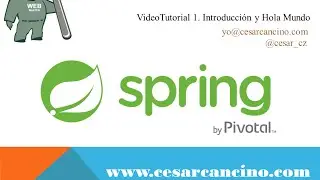 VideoTutorial 1 Taller Práctico Spring Web MVC. Introducción