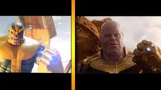 SIDE BY SIDE - Avengers Infinity War STOP MOTION - Trailer COMPARACION