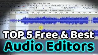 Top 5 free and best audio editor | best 5 free audio editing software | audio editing