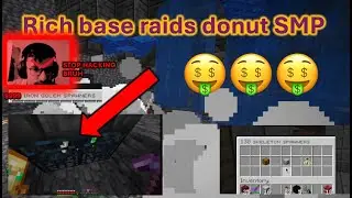 Raiding the RICHEST BASES on the donut SMP