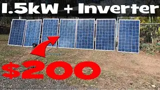 I bought a 1.5kW Solar System for $200!