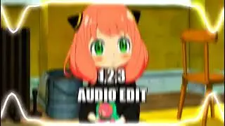 1,2,3 Audio Edit - InsaneAMV @minetae