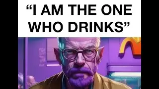 Walter White tries the grimace shake