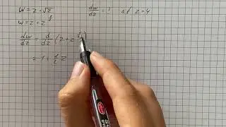 Find the values of the derivativesdw/dz at z=4  if PSKw=z+\sqrt{z} | Plainmath