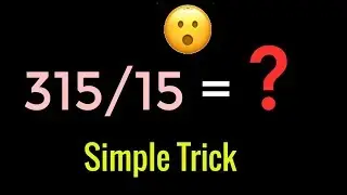 Maths Tricks For Division #6