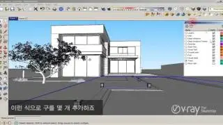 V Ray for SketchUp: How to use HDRI and sun settings (Korean)