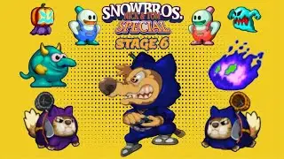 Snow Bros 1 Special Edition 2025 - Stage 6 No Revive Challenge | Apache Gamers Review