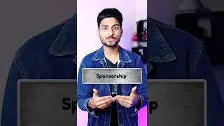 Start Earning From Day 1 🤑 | sponsorship kaise le | how to get sponsored on youtube 