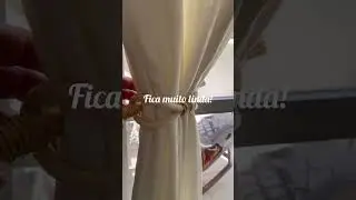 LINDA ABRAÇADEIRA DE CORTINA #diy #abracadeiradecortina