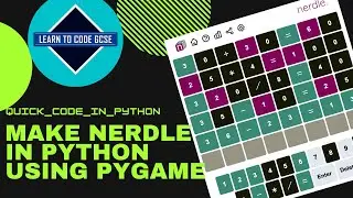 How to make Nerdle (Maths Wordle)! [Super Easy!]