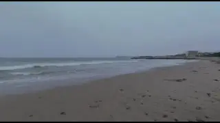 Beach Walk Foggy Day Ventura Ca. VR 180 6k