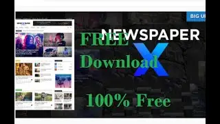 newspaper theme free download 2020