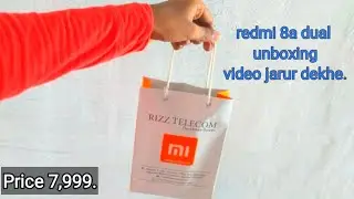 redmi 8a dual unboxing. please support my YouTube channel.