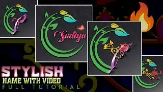 How to make trending Name Art Using Alight Motion and Pixellab