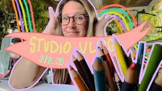 Studio Vlog No 13 | new sketchbooks | new house | filling spreads