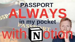 Passport Always In My Pocket With Notion | Notion Summer Series