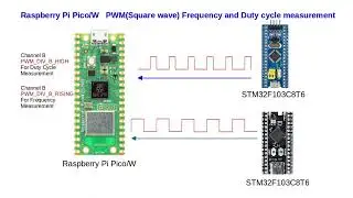 PWM Ep. 1 : Square Wave Frequency and Duty Cycle Measurement -- Raspberry Pi Pico and STM32F103C8T6