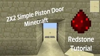 Minecraft Simple Secret 2X2 Piston Doors!