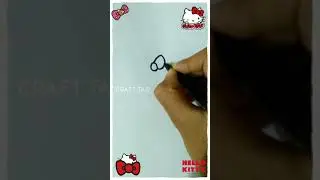 How to draw hello kitty step by step #Hellokitty #draw #Vita #Cartoon #shorts