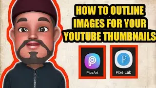 How to outline image for youtube thumbnails