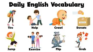 Daily English Vocabulary | Learn and Use Action Words in Sentences