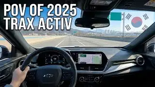 POV Driving Chevrolet Trax Activ 2025 in South Korea | First Drive