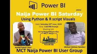 Using Python and R Script Visuals - Naija PowerBI Saturday 