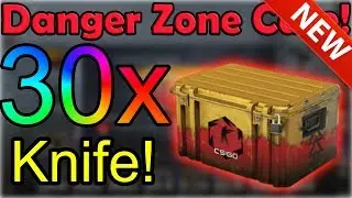 (New csgo case!) CS:GO Case Opening! 30x Danger Zone Case! ez knife :O