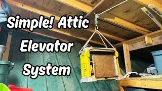 Build an attic hoist to save your back!