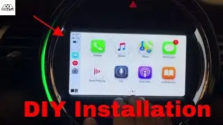 DIY Installation How to install Android screen in Mini Cooper add backup camera CarPlay Android Auto