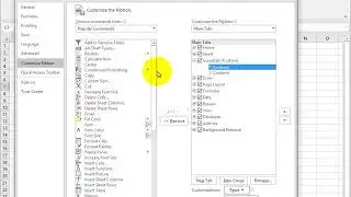 Advanced Excel Training: Customizing the Ribbon and Quick Access Toolbar.