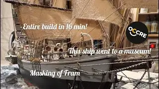 How to build Fram in 16 minutes! This ship diorama went to a museum!