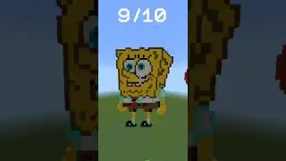 Minecraft,Which Spongebob Pixel Art Looket The Best🤔#shorts#minecraft