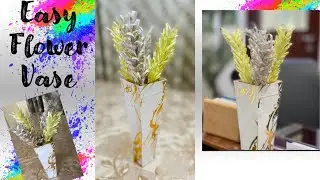 EASY PAPER VASE DIY | Simple Paper Crafts |Aesthetic Room Decor DIY- Beautiful Home Decor With Paper