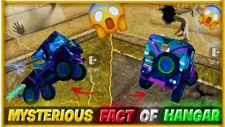 Free fire mysterious fact of HANGAR || mysterious ghost is pushing my Jeep || free fire new glitch