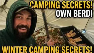 Winter Camping in Michigan - Tent Airing Out!