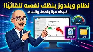 فعّلها الآن! ميزة رسمية في ويندوز توفر مساحة وتسرع جهازك تلقائياً Storage Sense
