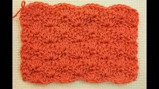 Самые простые узоры крючком РАКУШКИ * Crochet pattern tutorial *Вязание для начинающих  Урок 33
